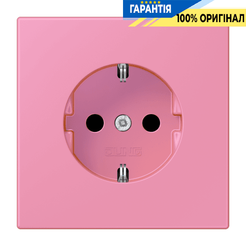 Розетка з заземленням 250V 16A гвинтовий затиск JUNG LC1521246 rose vif