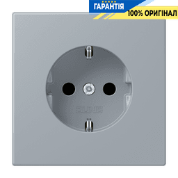 Розетка з заземленням 250V 16A гвинтовий затиск JUNG LC1521257 gris clair 59