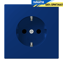 Розетка з заземленням 250V 16A гвинтовий затиск JUNG LC1521261 синій (4320T)