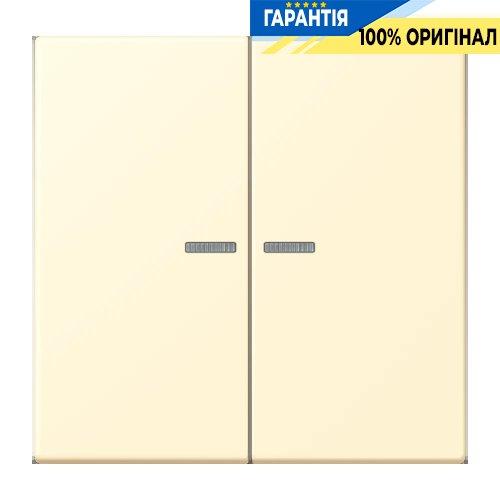 Клавіша 2-а з підсвіткою JUNG LC995KO5201 blanc (32001) для керування освітленням, білого кольору, оригінал JUNG