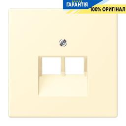 Накладка для 2-ї комп’ютерної розетки UAE JUNG LC969-2UA201 blanc, серія 32001