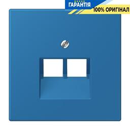 Накладка для 2-ї комп’ютерної розетки UAE JUNG LC969-2UA211 bleu céruléen 31, оригінальна серія