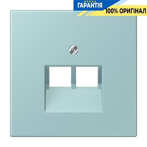 Накладка для 2-ї комп’ютерної розетки UAE JUNG LC969-2UA214 колір céruléen clair (32033)