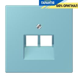 Накладка для 2-ї комп’ютерної розетки UAE JUNG LC969-2UA213 колір céruléen moyen (32032)