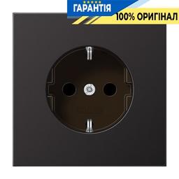 Розетка із заземленням і захистом Jung AL1521KID Dark