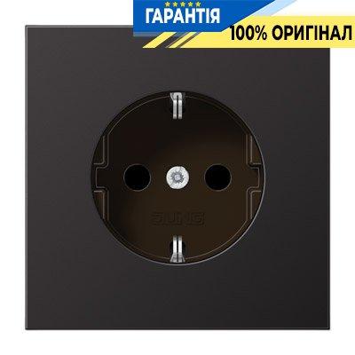 Розетка із заземленням і захистом Jung AL1521KID Dark
