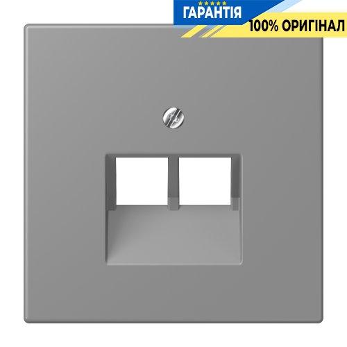 Накладка для 2-ї комп’ютерної розетки UAE JUNG LC969-2UA203 gris 31 (32011)