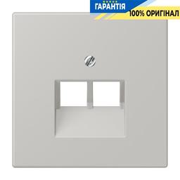 Накладка для 2-ї комп’ютерної розетки UAE JUNG LC969-2UA205 gris clair 31, оригінал