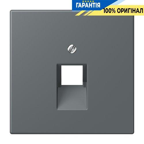 Накладка для комп’ютерної розетки UAE JUNG LC969-1UA202 gris foncé 31, темно-сірий колір