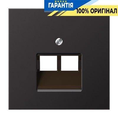 Панель розетки TF/PC 2-а Jung AL2969-2UAD Dark