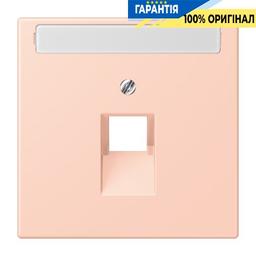Накладка для комп’ютерної розетки UAE з полем для напису JUNG LC969-1NAUA234 l’ocre rouge clair