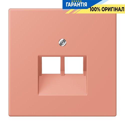 Накладка для 2-ї комп’ютерної розетки UAE JUNG LC969-2UA233 колір l’ocre rouge moyen