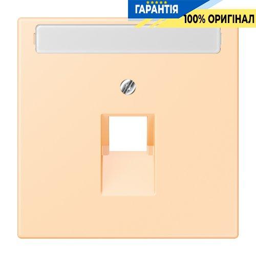 Накладка для комп’ютерної розетки UAE з полем для напису JUNG LC969-1NAUA223 ocre