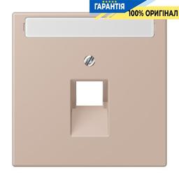 Накладка для комп’ютерної розетки JUNG LC969-1NAUA240 з полем для напису, колір ombre brûlée claire