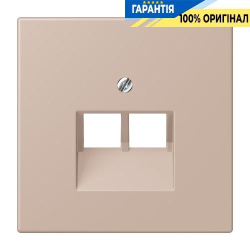Накладка для 2-ї комп’ютерної розетки UAE JUNG LC969-2UA240 ombre brûlée claire (32131)