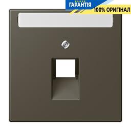Накладка для комп’ютерної розетки UAE з полем для напису JUNG LC969-1NAUA241 ombre naturelle 31
