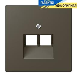 Накладка для 2-ї комп’ютерної розетки UAE JUNG LC969-2UA241 ombre naturelle 31 (32140)