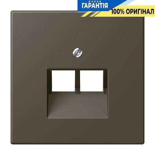 Накладка для 2-ї комп’ютерної розетки UAE JUNG LC969-2UA241 ombre naturelle 31 (32140)