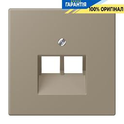 Накладка для 2-ї комп’ютерної розетки UAE JUNG LC969-2UA242, колір ombre naturelle moyenne
