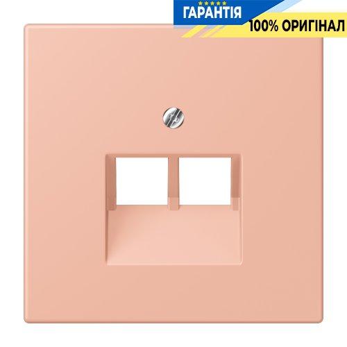 Накладка для 2-ї комп’ютерної розетки UAE JUNG LC969-2UA231 rose clair