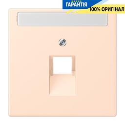Накладка для комп’ютерної розетки UAE з полем для напису JUNG LC969-1NAUA228 rose pâle