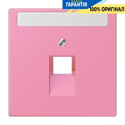 Накладка для комп’ютерної розетки UAE з полем для напису JUNG LC969-1NAUA246 rose vif