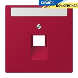 Накладка для комп’ютерної розетки UAE з полем для напису JUNG LC969-1NAUA229 rouge carmin