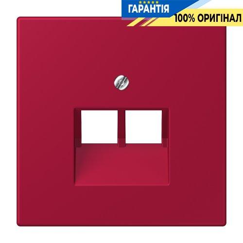 Накладка для 2-ї комп’ютерної розетки UAE JUNG LC969-2UA229 rouge carmin (32100)