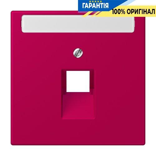 Накладка для комп’ютерної розетки UAE з полем для напису JUNG LC969-1NAUA230 rouge rubia