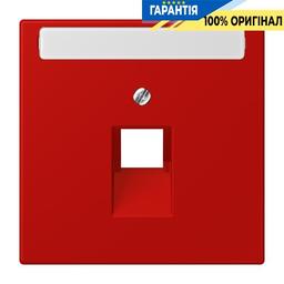 Накладка для комп’ютерної розетки UAE з полем для напису JUNG LC969-1NAUA227 rouge vermillon 31