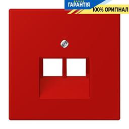 Накладка для 2-ї комп’ютерної розетки UAE JUNG LC969-2UA227 rouge vermillon 31