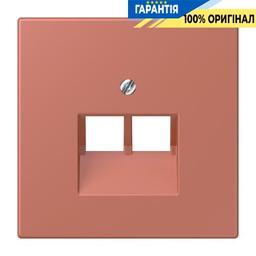 Накладка для 2-ї комп’ютерної розетки UAE JUNG LC969-2UA236 колір terre sienne brique