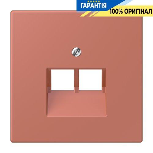 Накладка для 2-ї комп’ютерної розетки UAE JUNG LC969-2UA236 колір terre sienne brique