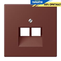 Накладка для 2-ї комп’ютерної розетки UAE JUNG LC969-2UA235 колір terre sienne brûlée 31 (32120)