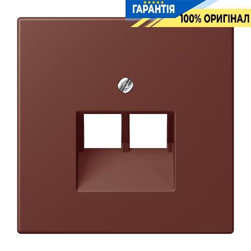 Накладка для 2-ї комп’ютерної розетки UAE JUNG LC969-2UA235 колір terre sienne brûlée 31 (32120)