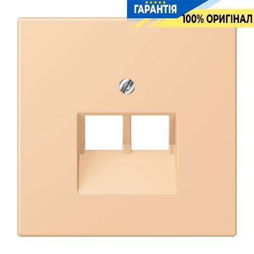 Накладка для 2-ї комп’ютерної розетки UAE JUNG LC969-2UA237 terre sienne claire 31 (32122)