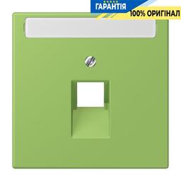 Накладка для комп’ютерної розетки UAE з полем для напису JUNG LC969-1NAUA220 vert 31 (32051)