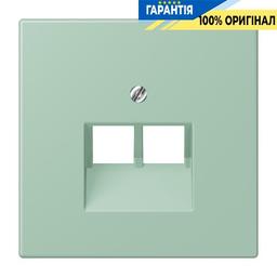 Накладка для 2-ї комп’ютерної розетки UAE JUNG LC969-2UA217, колір vert anglais clair