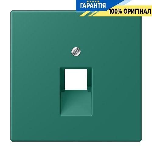 Накладка для комп’ютерної розетки UAE JUNG LC969-1UA216 vert anglais, серія 32040