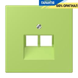 Накладка для 2-ї комп’ютерної розетки UAE JUNG LC969-2UA221 vert clair (32052)