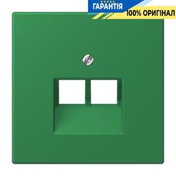 Накладка JUNG LC969-2UA219 для 2-ї комп’ютерної розетки UAE, колір vert foncé