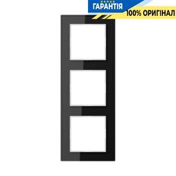Рамка 3-а Jung AC583GLSW чорна