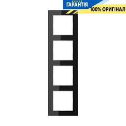 Рамка 4-а Jung AC584GLSW чорна