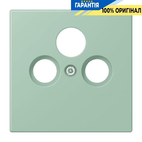 Накладка для SAT-TV розетки JUNG LC990SAT217 вертикальна англійська, колір clair (32041)