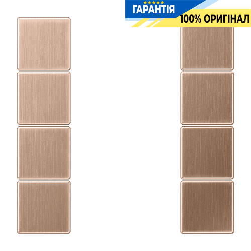 Комплект клавіш для кнопкового модуля F50, 4 канали, Jung BRG2504TSA, матова бронза