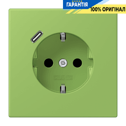 Розетка з заземленням та USB тип C JUNG LC1520-18C220 vert 31 (32051)