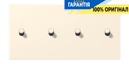 Накладка 2-полюсна для вимикача з 4 тумблерами «циліндр» горизонтальна JUNG LC12-250R0245 blanc ivoire