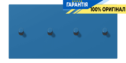 Накладка 2-полюсна для вимикача з 4 тумблерами «циліндр» горизонтальна JUNG LC12-250R0211 bleu céruléen 31 (32030)