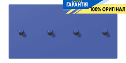 Накладка 2-позиційна для вимикача з 4 тумблерами «циліндр» горизонтальна JUNG LC12-250R0206 bleu outremer 31