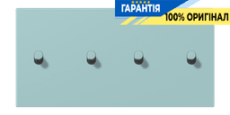Накладка 2-полюсна для вимикача з 4 тумблерами «циліндр» горизонтальна JUNG LC12-250R0214 céruléen clair (32033)